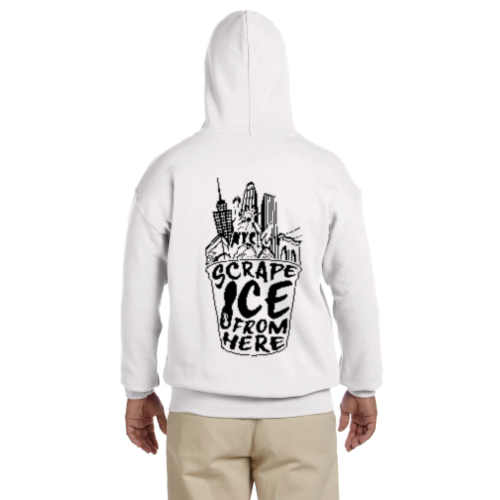 Scrape Ice From Here Hoodie (White)