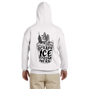 Scrape Ice From Here Hoodie (White)